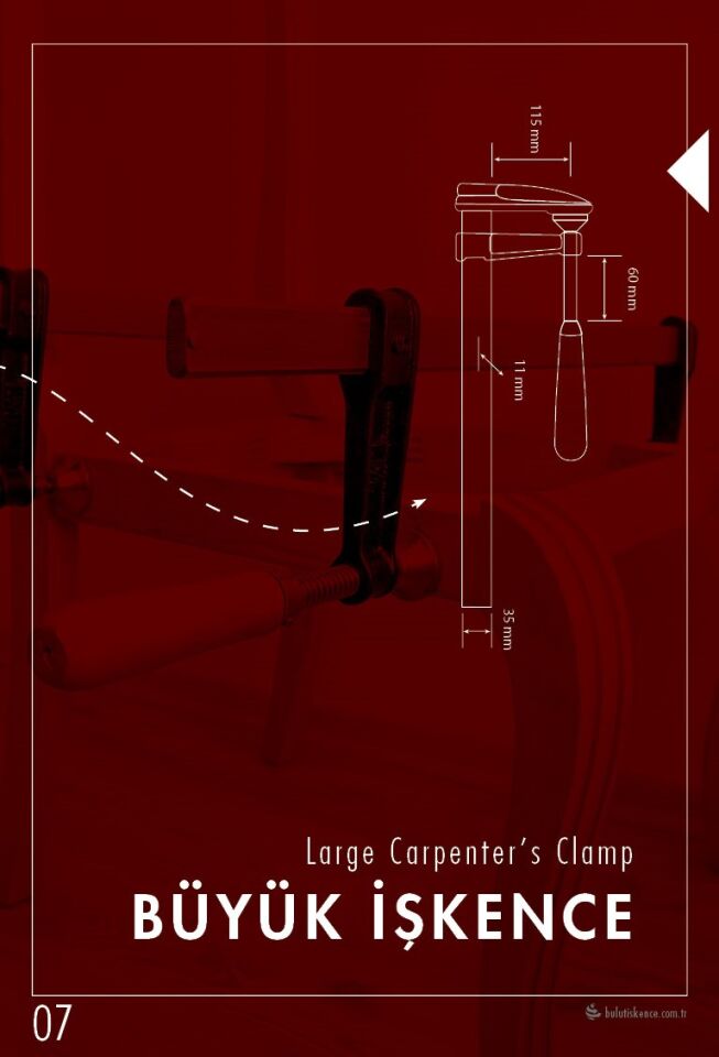 BULUT Large Cast Iron Clamp 300 cm (3000×120 mm)