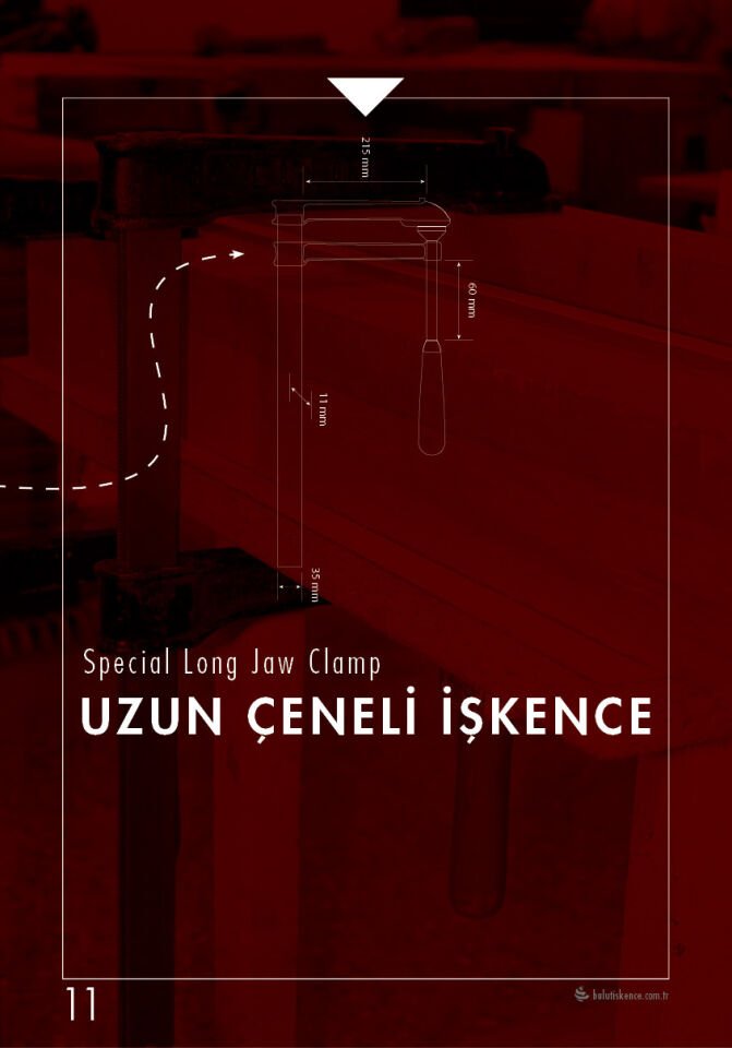 BULUT Long Jawed Clamp 20 cm - 200x215 mm