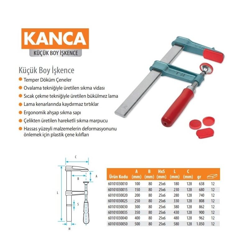 Kanca Küçük Tip İşkence 30 cm - 300x80mm