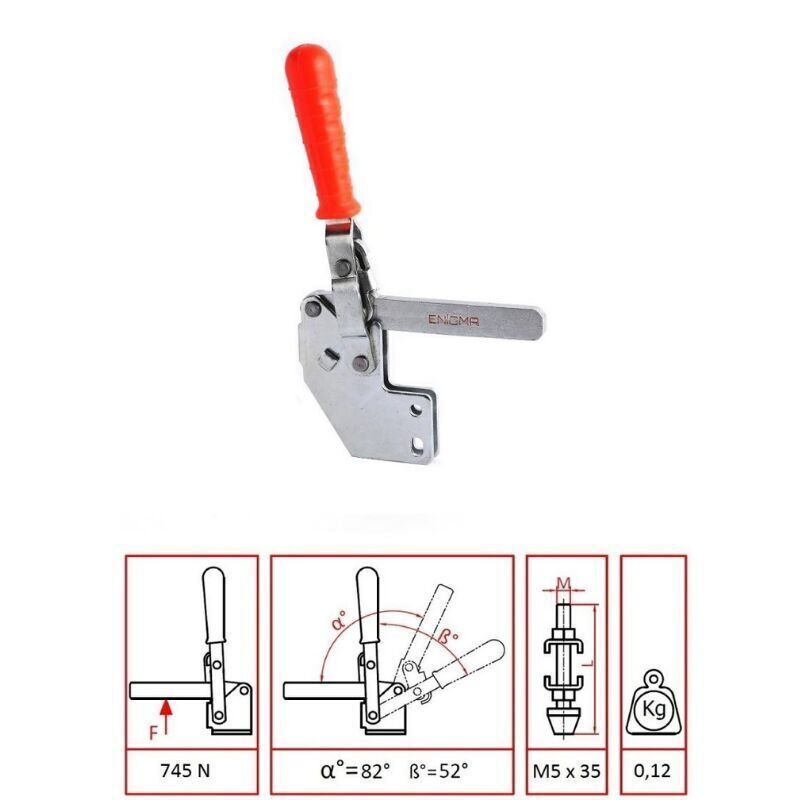 Front Base Clamp Vertical Connection Element 1104 P-L
